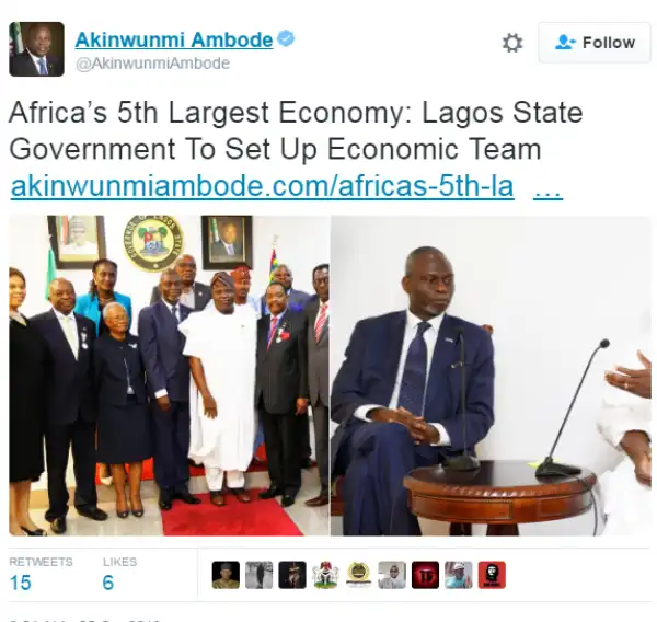 Lagos State becomes the 5th largest economy in Africa